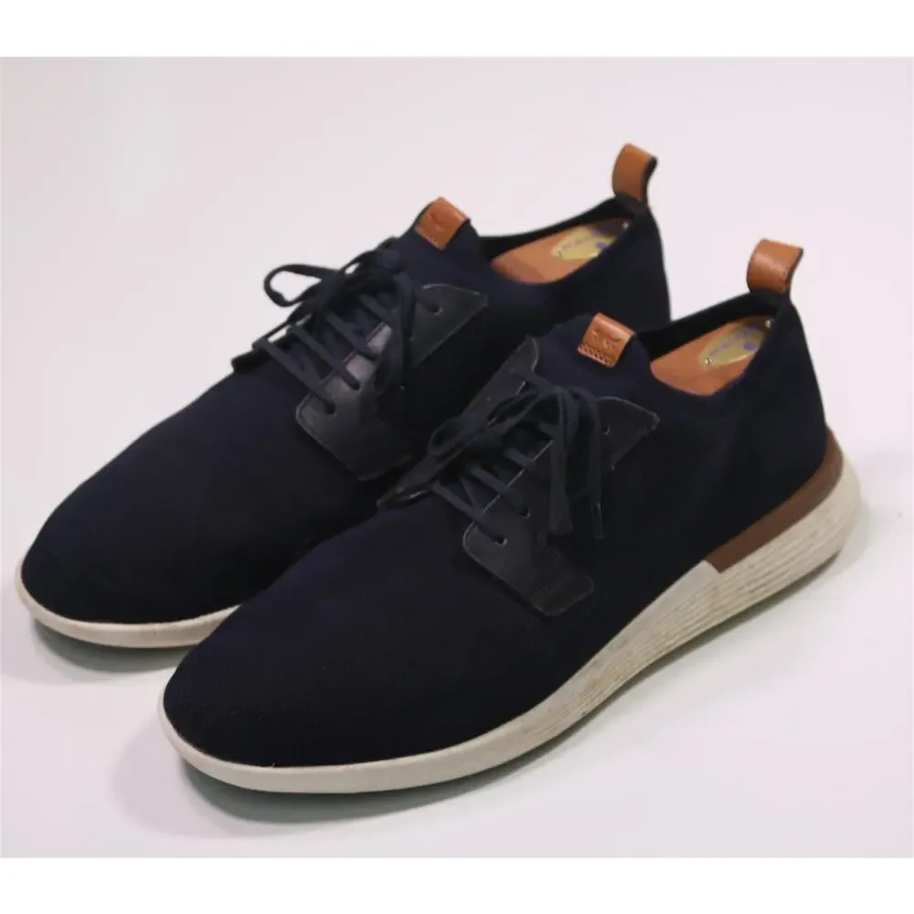 Wolf & Sheppard Swift Knit Navy Blue Derby Casual Dress Shoes Men's 13
